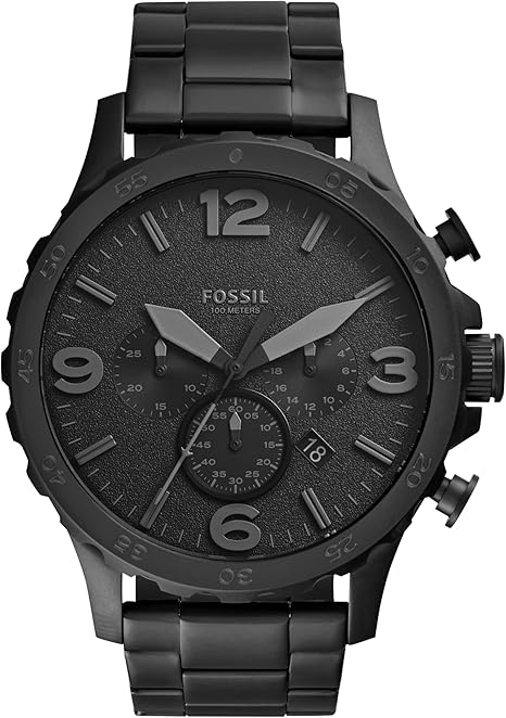 Fossil Men's Nate Quartz Stainless Steel Chronograph Watch